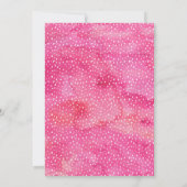 熱帯果実ピンク金ゴールド誕生日招待状 招待状 (裏面)