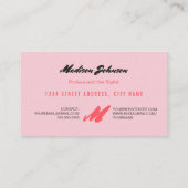 熱帯果実モノグラムカスタム |名刺 名刺 (裏面)