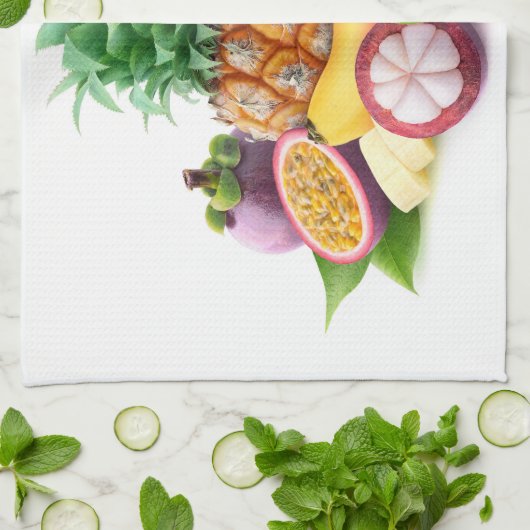 熱帯果実 キッチンタオル (折り畳み)