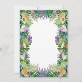 熱帯果実|グリーンリーサマースイート16パーティー 招待状 (裏面)