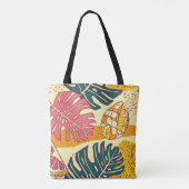 熱帯果実、パターンデザイン トートバッグ (裏面)