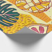 熱帯果実、パターンデザイン ラッピングペーパー (角)