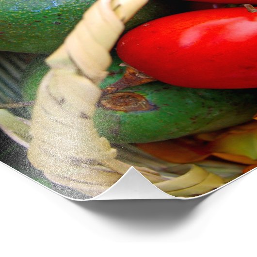 熱帯果実 フォトプリント            (角)