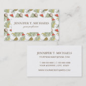 熱帯果物のスケッチパターン 名刺 (正面/裏面)