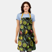 熱帯柑橘類 エプロン (着用した状態)