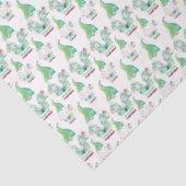 熱帯格言かわいいパターン水色 薄葉紙 (詳細)