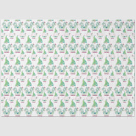 熱帯格言かわいいパターン水色 薄葉紙