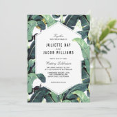 熱帯植林地デスティネーションウェディング招待状 招待状 (スタンド正面)