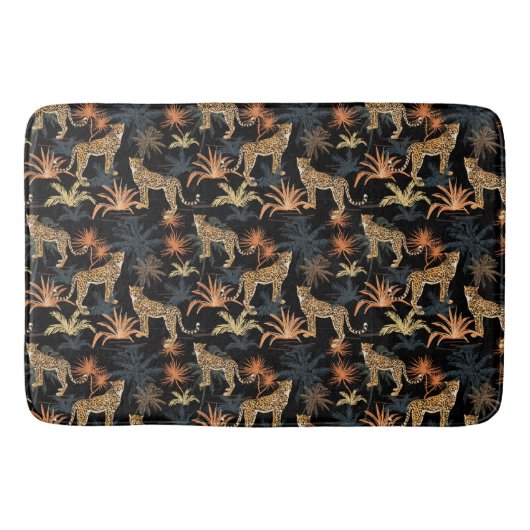 熱帯植物とチーズ バスマット (正面)