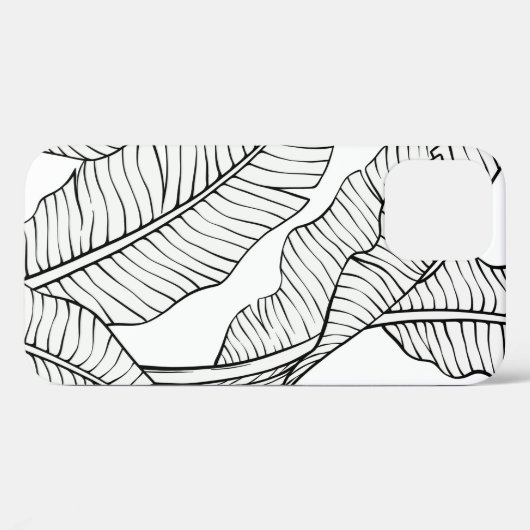 熱帯植物と花のシームレスなパターン。ジュン Case-Mate iPhoneケース (裏面 (横))