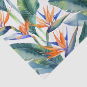 熱帯植物と花のパターン 薄葉紙 (詳細)