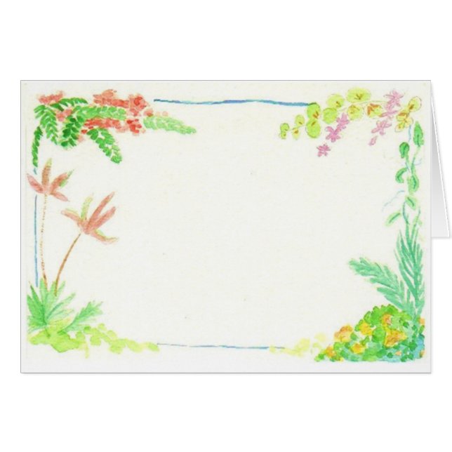 熱帯植物のボーダー (正面横)