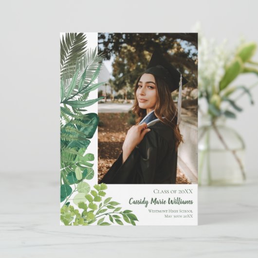 熱帯植物の卒業発表 招待状 (スタンド正面)