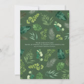 熱帯植物の卒業発表 招待状 (裏面)