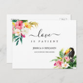 熱帯植物の愛が患者を延期 ポストカード (正面/裏面)