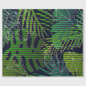 熱帯植物を使ったシームレスな熱帯パターン。ハ ラッピングペーパー (フラット)