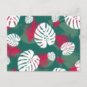 熱帯植物イラストレーション ポストカード (正面)