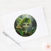 熱帯植物ステッカー ラウンドシール (封筒)