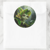 熱帯植物ステッカー ラウンドシール (バッグ)