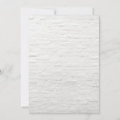 熱帯植物フラミンゴチャル結婚クボード 招待状 (裏面)