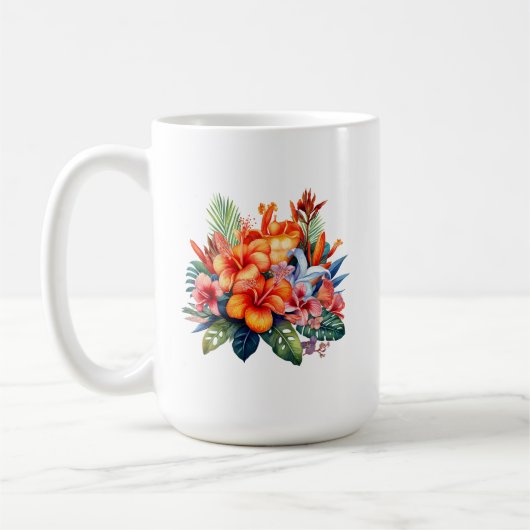 熱帯植物マグ コーヒーマグカップ (左)