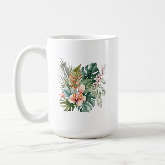 熱帯植物マグ コーヒーマグカップ (左)