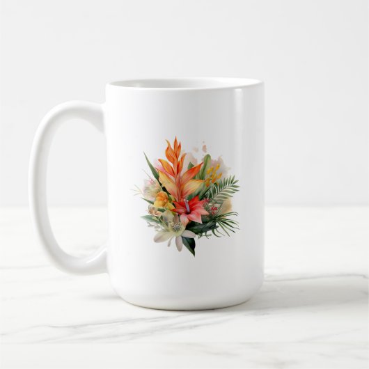 熱帯植物マグ コーヒーマグカップ (左)
