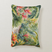 熱帯植物ヤシの木の花 アクセントクッション (裏面(縦))