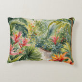 熱帯植物ヤシの木の花 アクセントクッション (裏面)
