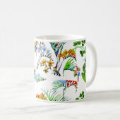 熱帯植物動物鳥花 コーヒーマグカップ (正面右)