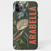 熱帯植物名パーソナライズされた称 Case-Mate iPhoneケース (裏面)