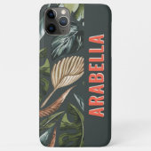 熱帯植物名パーソナライズされた称 Case-Mate iPhoneケース (裏面)