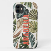 熱帯植物名パーソナライズされた称 Case-Mate iPhoneケース (裏面)