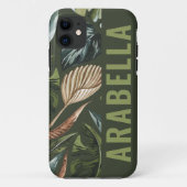 熱帯植物名パーソナライズされた称 Case-Mate iPhoneケース (裏面)