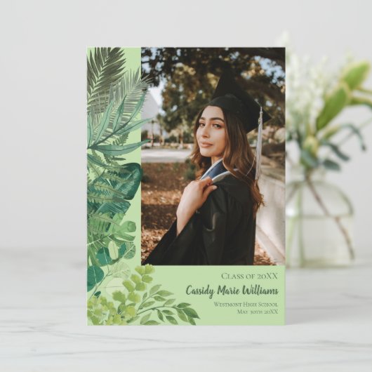 熱帯植物園卒業発表 招待状 (スタンド正面)