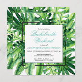 熱帯植物学バチェロレッテ週末の日程 招待状 (正面/裏面)