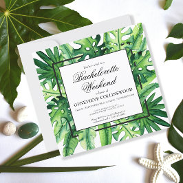 熱帯植物学バチェロレッテ週末の日程 招待状