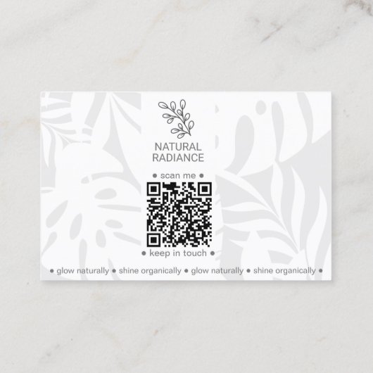 熱帯植物学ピンクファッション美しい 名刺 (裏面)