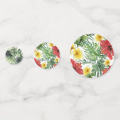 熱帯植物学離れハワイアン誕生日パーティー コンフェッティ (裏面)