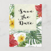 熱帯植物学離れフローラアロハ救デート 案内ポストカード (正面)