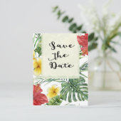 熱帯植物学離れフローラアロハ救デート 案内ポストカード (スタンド正面)