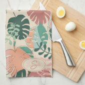 熱帯植物学離れ品台所用タオル キッチンタオル (四つ折り)