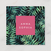 熱帯植物学 スクエア名刺 (正面)