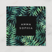 熱帯植物学 スクエア名刺 (正面)