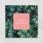 熱帯植物学 スクエア名刺 (正面)
