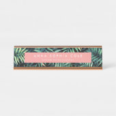 熱帯植物学 デスクネームプレート (正面)