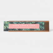 熱帯植物学 デスクネームプレート (正面)