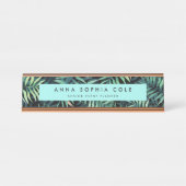 熱帯植物学 デスクネームプレート (正面)