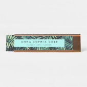 熱帯植物学 デスクネームプレート (正面)