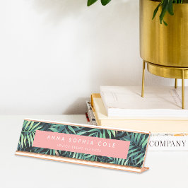 熱帯植物学 デスクネームプレート